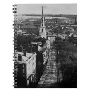1859: A view of Boston from the State House Notebook