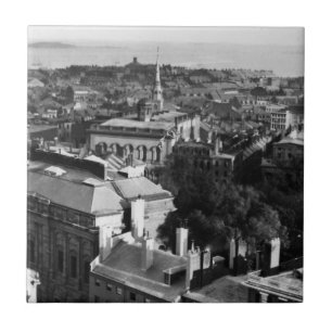 1859: A view of Boston looking south Ceramic Tile