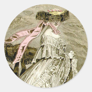 1859 Fashions Classic Round Sticker