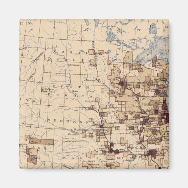 185 Value products/sq mile Magnet (Front)