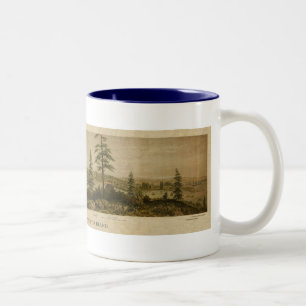1860 View of Victoria, Vancouver Two-Tone Coffee Mug