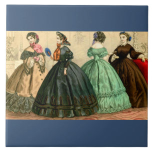 1861 German fashion plate Ceramic Tile