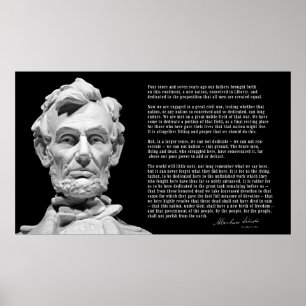 1863 GETTYSBURG ADDRESS POSTER