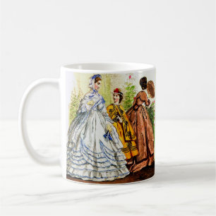 1863 Journal Des Jeunes Personnes fashion plate Coffee Mug