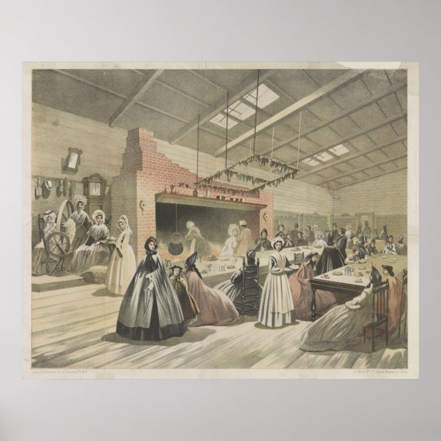 1864 Brooklyn Fair Art Poster (Front)