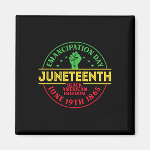 1865 Independence Day Black American Freedom Magnet