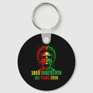 1865 juneteenth 161 years 2026 black history pride key ring