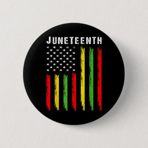 1865 Juneteenth Black History American Flag Africa 6 Cm Round Badge