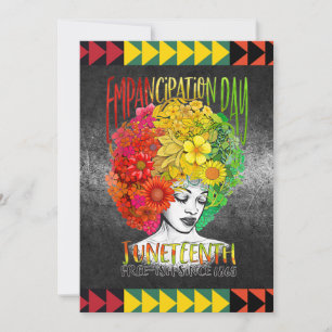 1865 Juneteenth black Independence Day Invitation