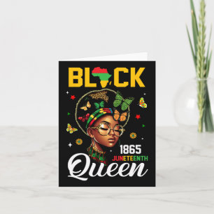1865 Juneteenth Black Queen June 19th Card
