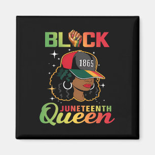 1865 Juneteenth Black Queen Magnet