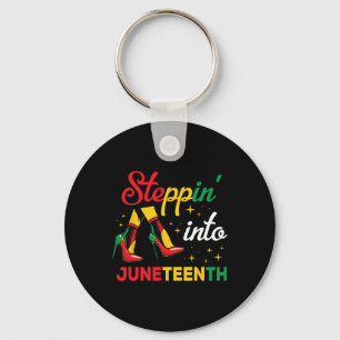 1865 Juneteenth Black Queen Stronge Smart Key Ring