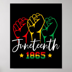 1865 juneteenth celebrate african american freedom poster