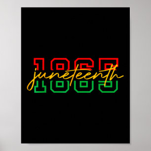 1865 Juneteenth Celebrate African American Freedom Poster