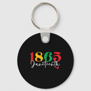 1865 Juneteenth Celebrate Black History Month Key Ring