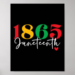 1865 Juneteenth Celebrate Black History Month  Poster