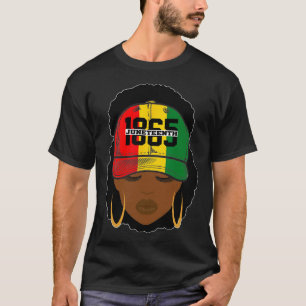 1865 Juneteenth Hat Womens Independence Day Freedo T-Shirt