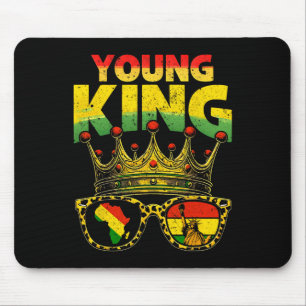 1865 Juneteenth Young King Crown African American  Mouse Pad