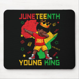 1865 Juneteenth Young King Dabbing Boys Kids Afric Mouse Pad