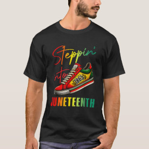 1865 Juneteenth Youth Shoes Steppin Into Like My A T-Shirt