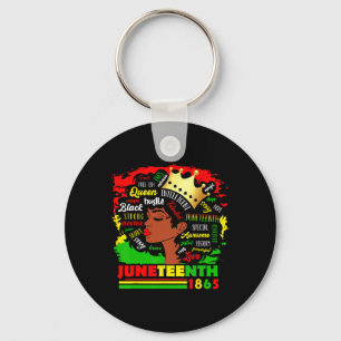 1865 Pride Celebrate Black Women African American Key Ring