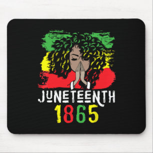 1865 Shirt Freedom Day Black Women Black Pride Mouse Pad