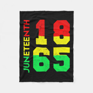 1865 Shirt Men Juneteenth Is My Independence Day  Fleece Blanket