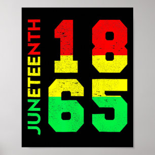1865 Shirt Men Juneteenth Is My Independence Day Poster