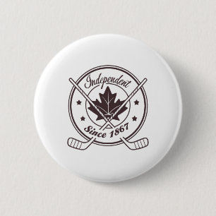 1867 To Forever – Canadian Independence - Retro Ca 6 Cm Round Badge