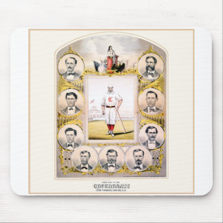 1869 Red Stockings Mouse Pad