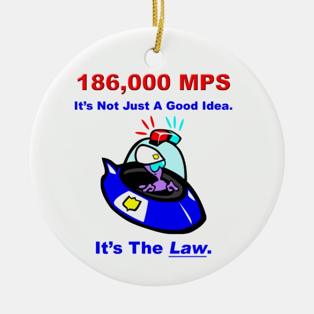 186,000 MPS Ornament (Front)