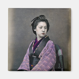 1870 Beautiful Japanese Woman Magnet