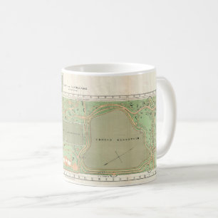 1870 Central Park Map Mug