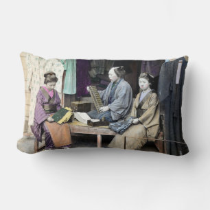 1870 Fabric Dealer of Japan Lumbar Cushion