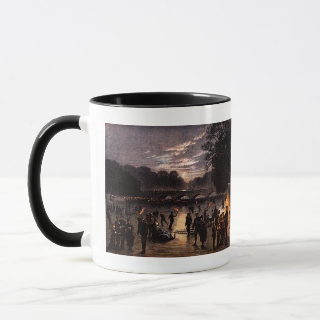 1870 Ice Skating in London Mug (Left)