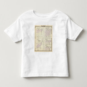1870 United States census maps Toddler T-Shirt