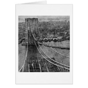 1870s New York City Brooklyn Bridge Construction