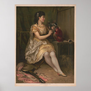 1873 La Toilette Du Singe Vintage Monkey Art Print