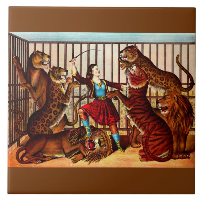 1874 The Lion Queen Ceramic Tile (Front)