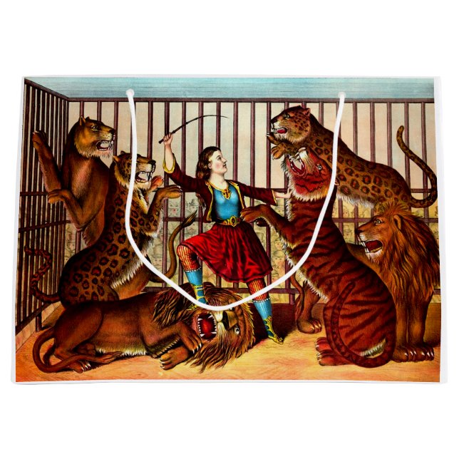 1874 The Lion Queen Large Gift Bag (Front)