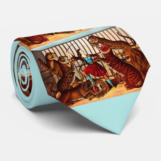 1874 The Lion Queen print Tie (Rolled)