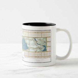 1875 Map of the Central Park, New York City Two-Tone Coffee Mug