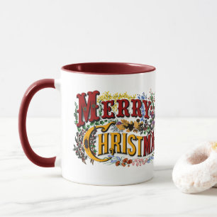 1876 Merry Christmas Colourful Mug