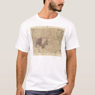 1876 Progress Map of The US Geographical Surveys T-Shirt