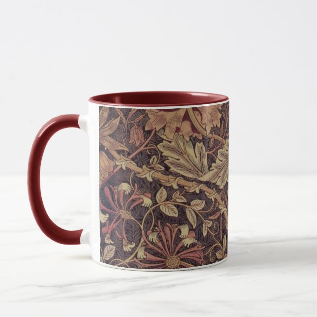 1876 Vintage William Morris Honeysuckle Mug (Left)