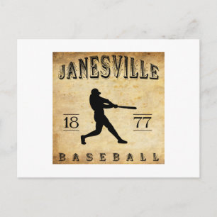 1877 Janesville Wisconsin Baseball Postcard