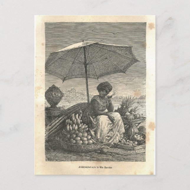 1877 Print Rio Janeiro, Earth and its Peoples Postcard (Front)