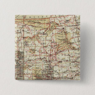 1878 Progress Map of The US Geographical Surveys 15 Cm Square Badge