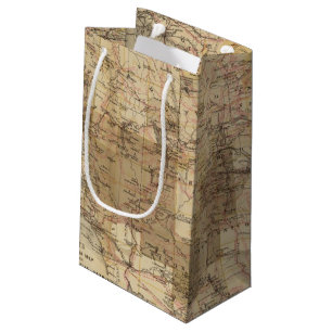 1878 Progress Map of The US Geographical Surveys 2 Small Gift Bag