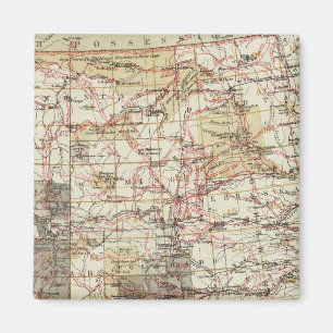 1878 Progress Map of The US Geographical Surveys Magnet